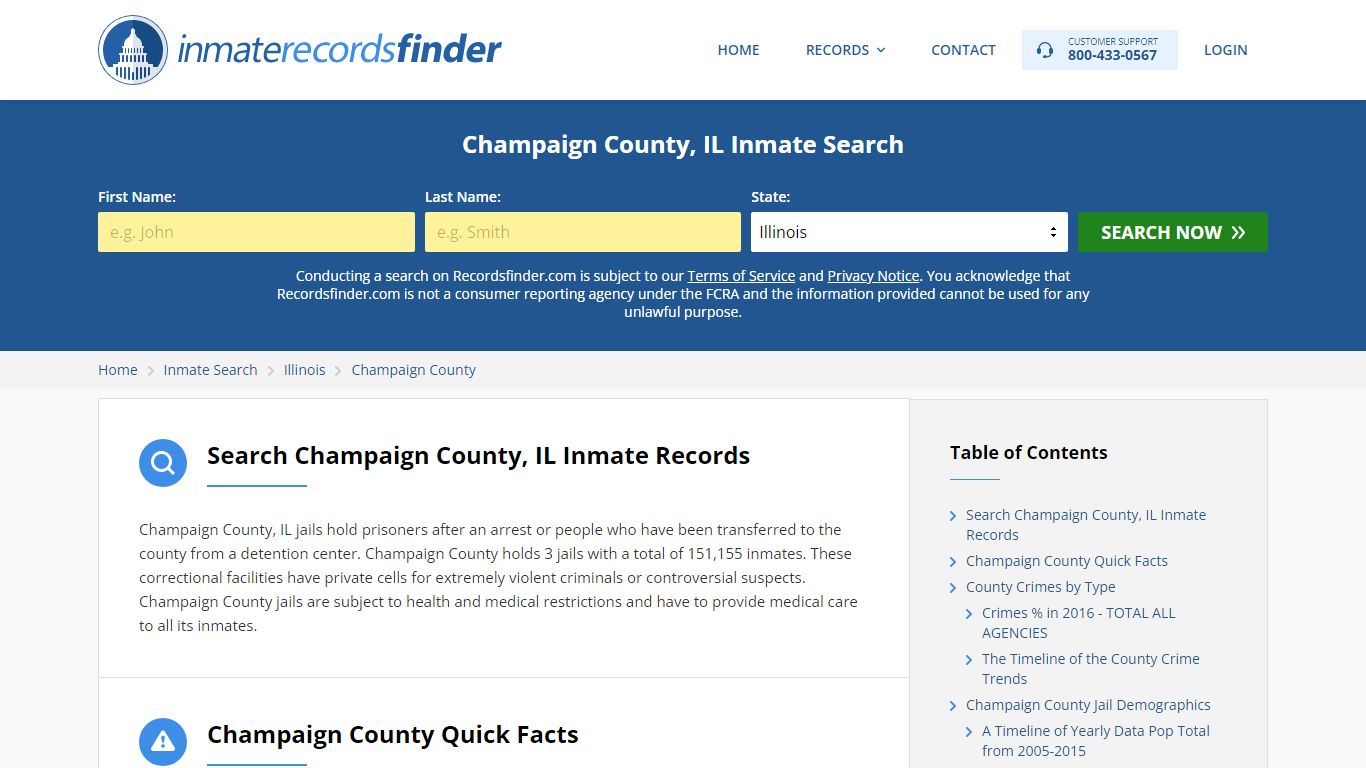 Champaign County, IL Inmate Lookup & Jail Records Online